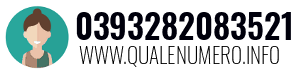 Numero di telefono 0393282083521 0393282083521