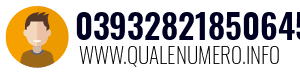 Numero di telefono 039328218506453 039328218506453