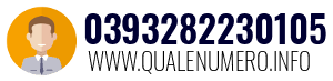 Numero di telefono 0393282230105 0393282230105