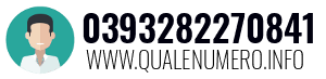 Numero di telefono 0393282270841 0393282270841