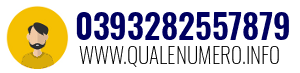 Numero di telefono 0393282557879 0393282557879
