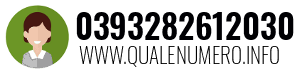 Numero di telefono 0393282612030 0393282612030