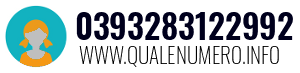 Numero di telefono 0393283122992 0393283122992
