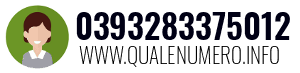 Numero di telefono 0393283375012 0393283375012