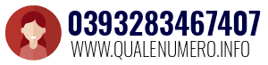 Numero di telefono 0393283467407 0393283467407