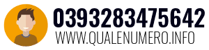 Numero di telefono 0393283475642 0393283475642