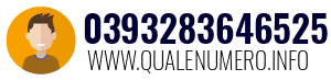 Numero di telefono 0393283646525 0393283646525