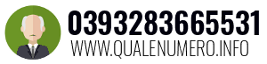 Numero di telefono 0393283665531 0393283665531