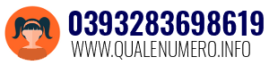 Numero di telefono 0393283698619 0393283698619