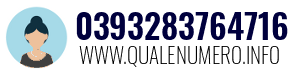 Numero di telefono 0393283764716 0393283764716