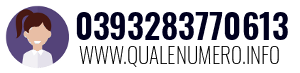 Numero di telefono 0393283770613 0393283770613