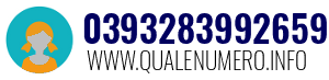 Numero di telefono 0393283992659 0393283992659