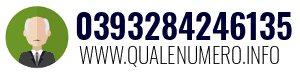 Numero di telefono 0393284246135 0393284246135