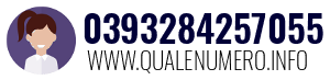 Numero di telefono 0393284257055 0393284257055