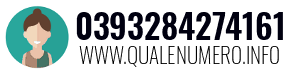 Numero di telefono 0393284274161 0393284274161