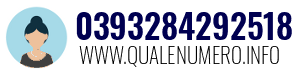 Numero di telefono 0393284292518 0393284292518