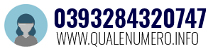 Numero di telefono 0393284320747 0393284320747