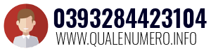 Numero di telefono 0393284423104 0393284423104