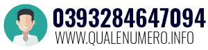Numero di telefono 0393284647094 0393284647094