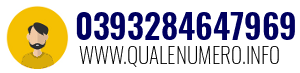 Numero di telefono 0393284647969 0393284647969