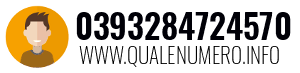 Numero di telefono 0393284724570 0393284724570