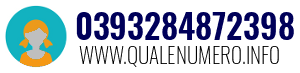 Numero di telefono 0393284872398 0393284872398