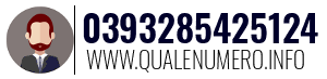 Numero di telefono 0393285425124 0393285425124