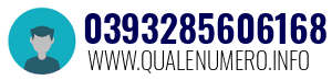 Numero di telefono 0393285606168 0393285606168