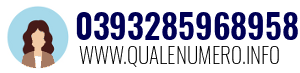 Numero di telefono 0393285968958 0393285968958