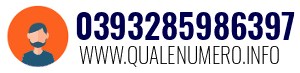 Numero di telefono 0393285986397 0393285986397