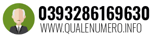 Numero di telefono 0393286169630 0393286169630