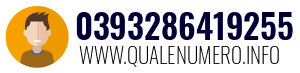 Numero di telefono 0393286419255 0393286419255