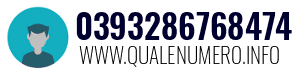 Numero di telefono 0393286768474 0393286768474
