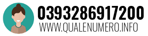 Numero di telefono 0393286917200 0393286917200