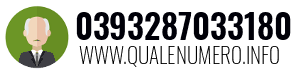 Numero di telefono 0393287033180 0393287033180