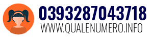Numero di telefono 0393287043718 0393287043718