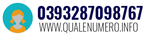 Numero di telefono 0393287098767 0393287098767