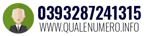 Numero di telefono 0393287241315 0393287241315