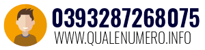 Numero di telefono 0393287268075 0393287268075