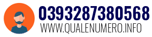Numero di telefono 0393287380568 0393287380568