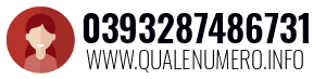 Numero di telefono 0393287486731 0393287486731