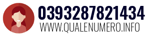 Numero di telefono 0393287821434 0393287821434