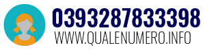 Numero di telefono 0393287833398 0393287833398