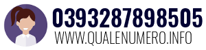 Numero di telefono 0393287898505 0393287898505