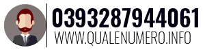 Numero di telefono 0393287944061 0393287944061