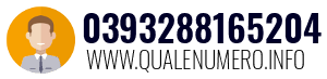 Numero di telefono 0393288165204 0393288165204