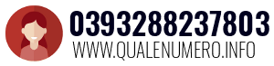 Numero di telefono 0393288237803 0393288237803