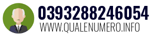 Numero di telefono 0393288246054 0393288246054