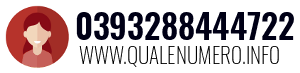 Numero di telefono 0393288444722 0393288444722