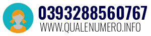 Numero di telefono 0393288560767 0393288560767
